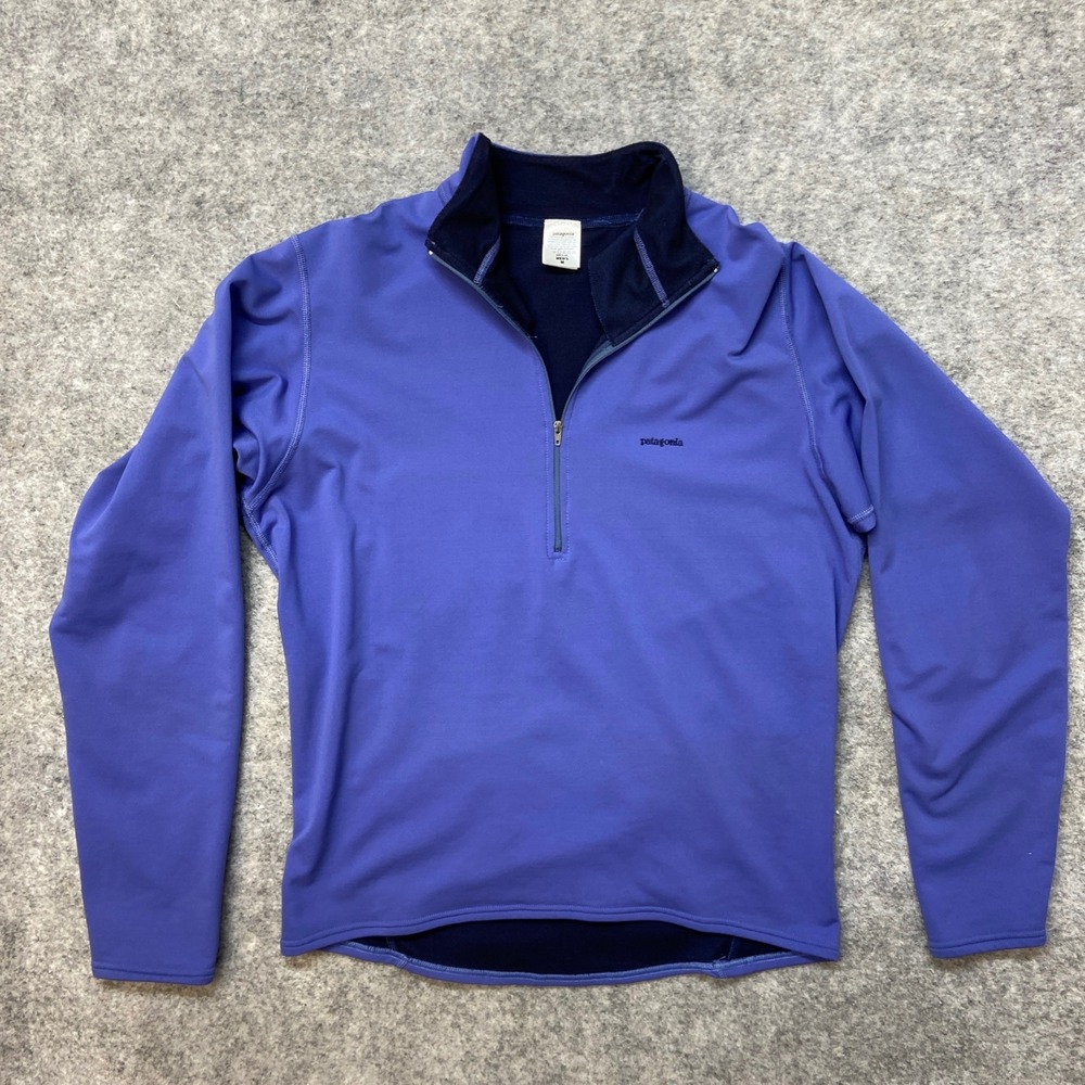 Vintage Patagonia Stretch Wind Pullover Men's M‎ USA Running Softshell 1/4 Zip
